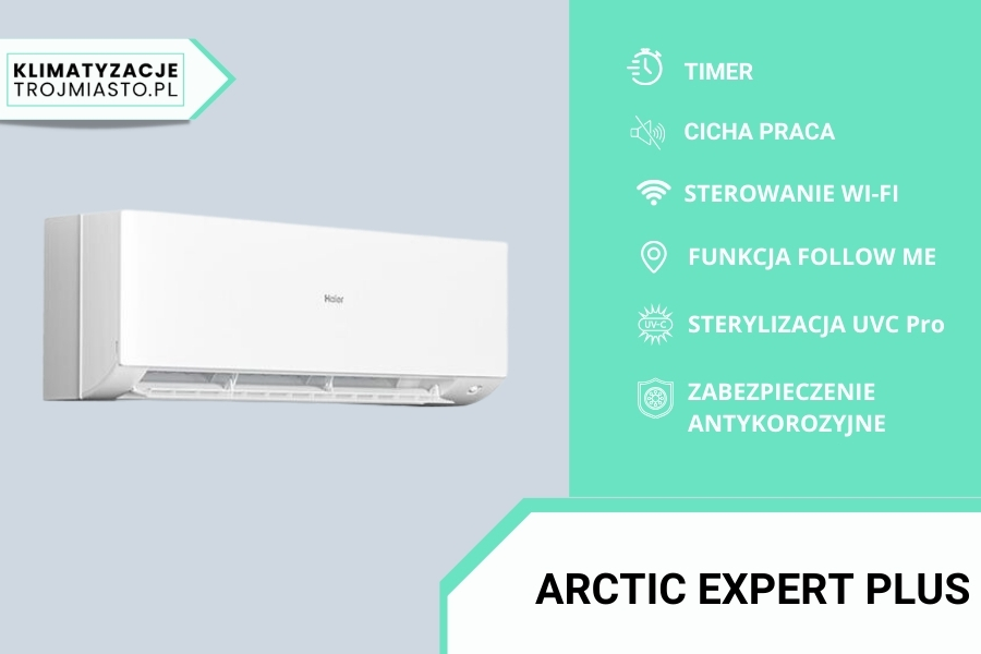 Arctic expert plus - klimatyzacja z funkcją grzania