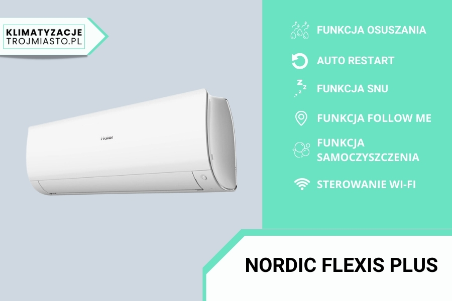 Nordic flexis plus - klimatyzacja z funkcją grzania